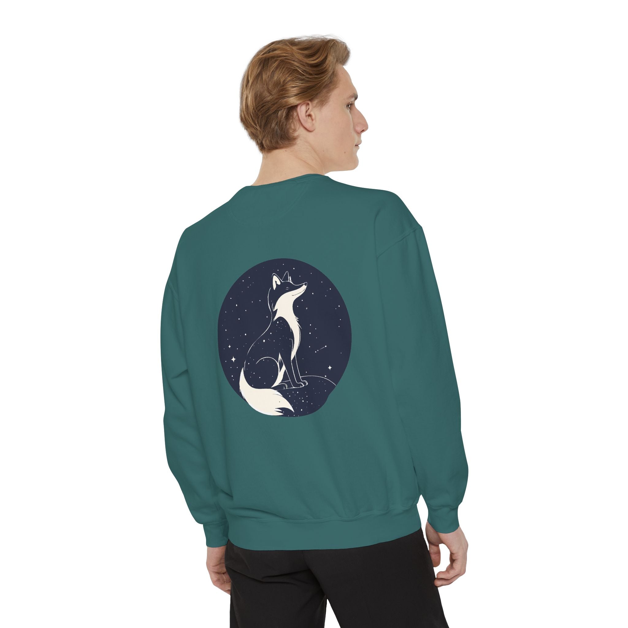 Fox Moon Sweatshirt Vintage Celestial Fox Crewneck