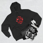 Christmas Wear-Valentine "Day of Love" Hoodie - Heart Graphic Pullover