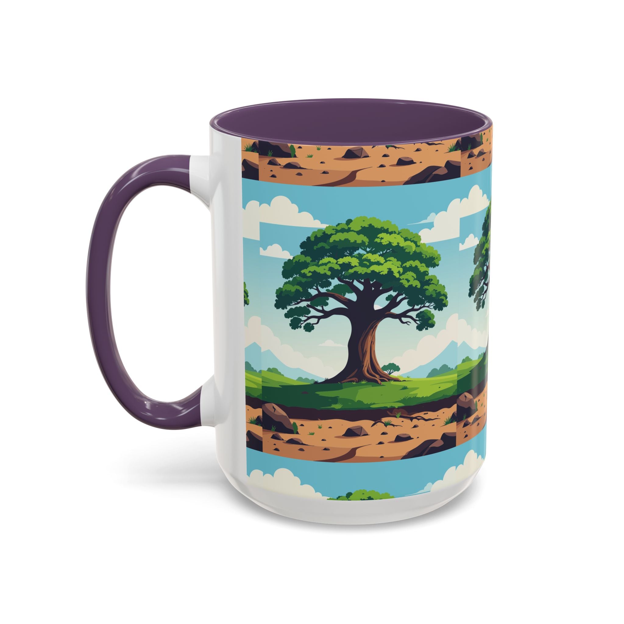 Oak Tree Scenic Accent Coffee Mug Nature Landscape 11/15oz