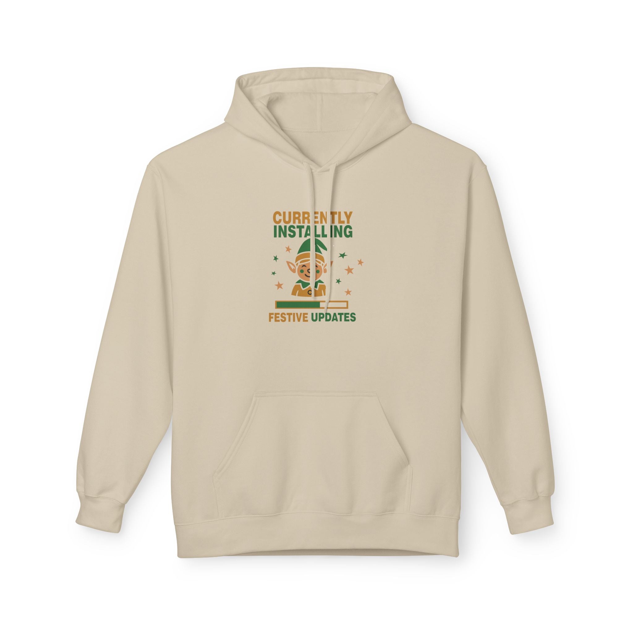 Holiday Hoodie "Currently Installing Festive Updates" Gingerbread Sweatshirt