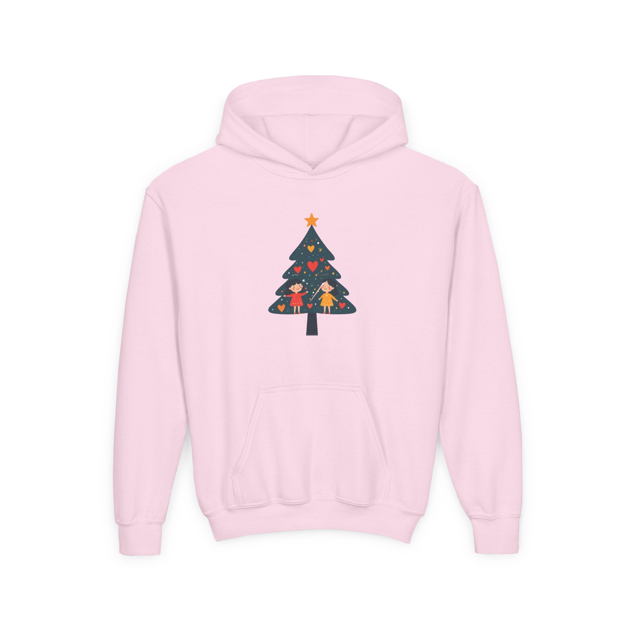 Youth Christmas Tree Hoodie – Cute Kids Holiday Tree Sweatshirt