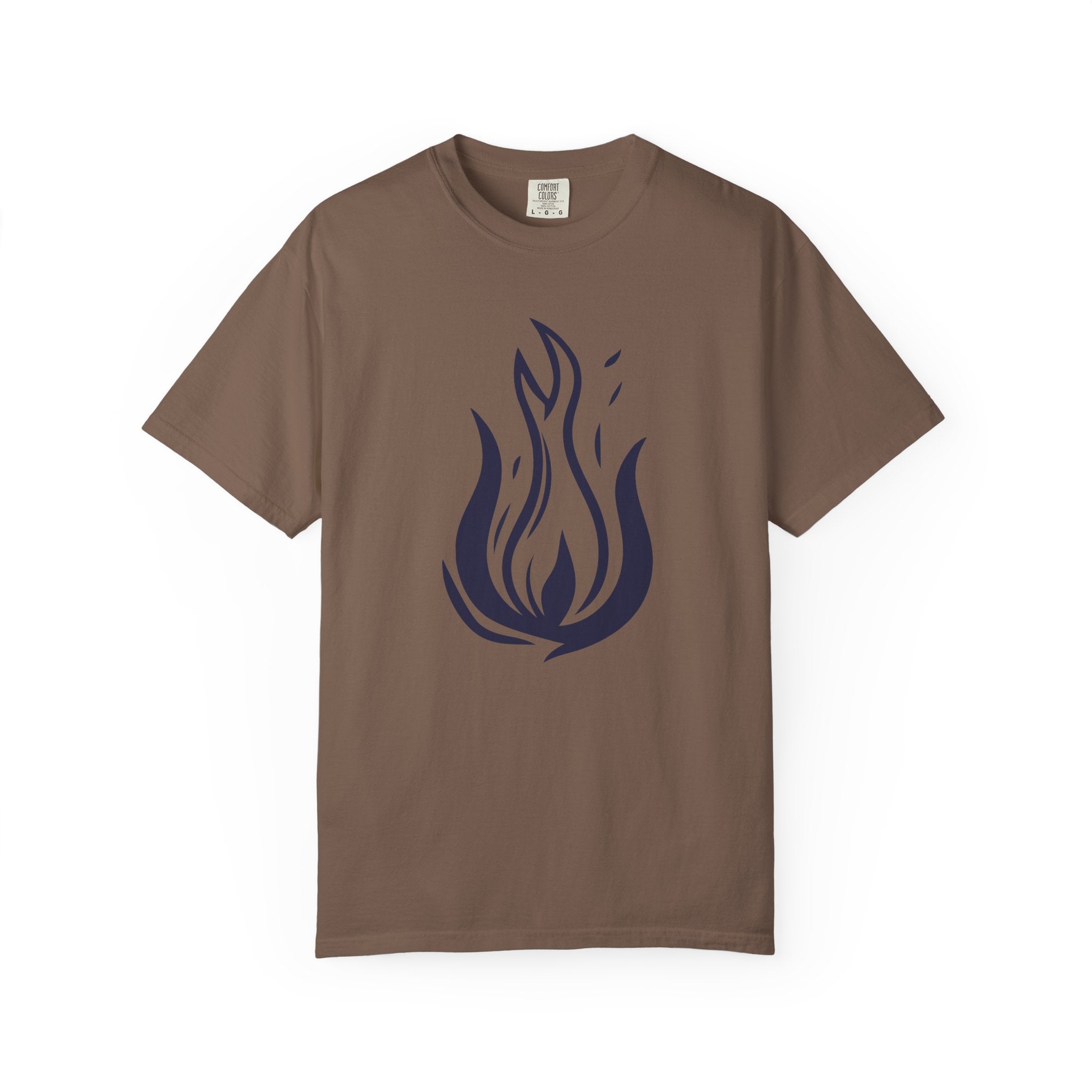 Flame Emblem T-Shirt Minimal Fire Graphic Tee