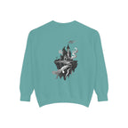Floating Haunted Castle Sweatshirt Gothic Floating Island Crewneck