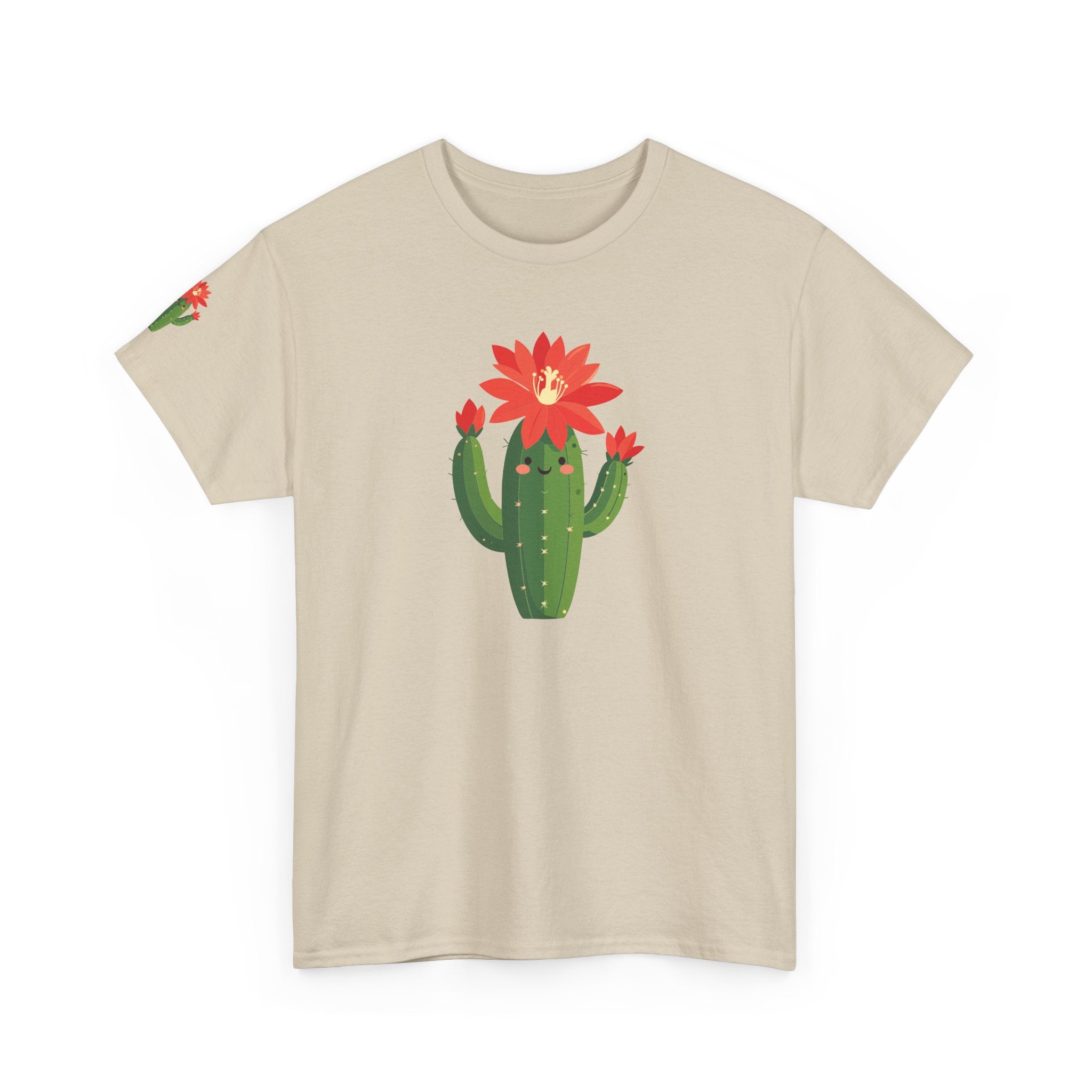 Cactus Bloom T-Shirt Cute Flowering Cactus Graphic Tee