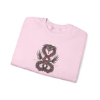 Dragon Ouroboros Crewneck Sweatshirt Gothic Snake Infinity Design