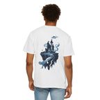 Floating Haunted Castle T‑Shirt Spooky Gothic Fantasy Tee