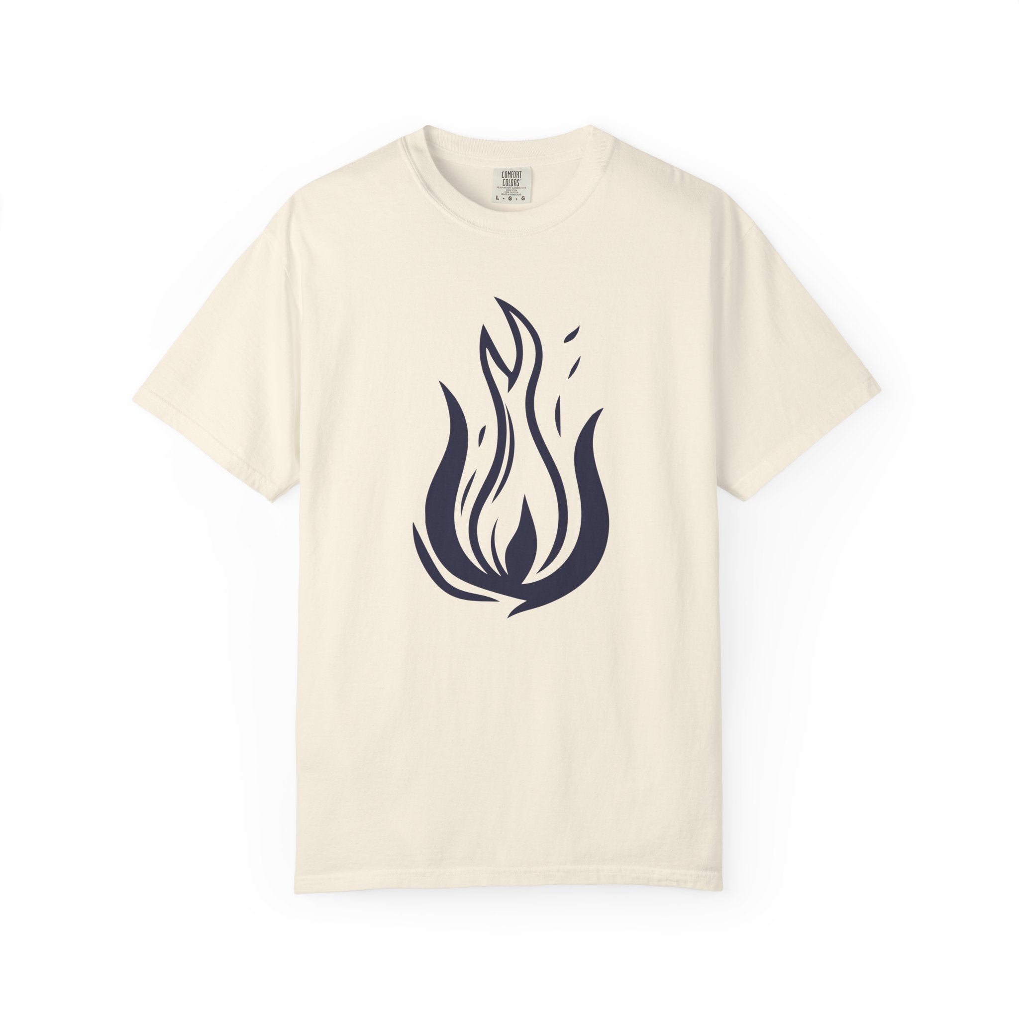 Flame Emblem T-Shirt Minimal Fire Graphic Tee