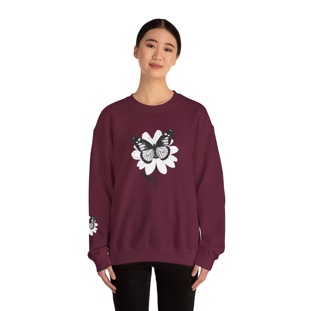 Butterfly Bloom Crewneck Sweatshirt Quiet Poise Edition