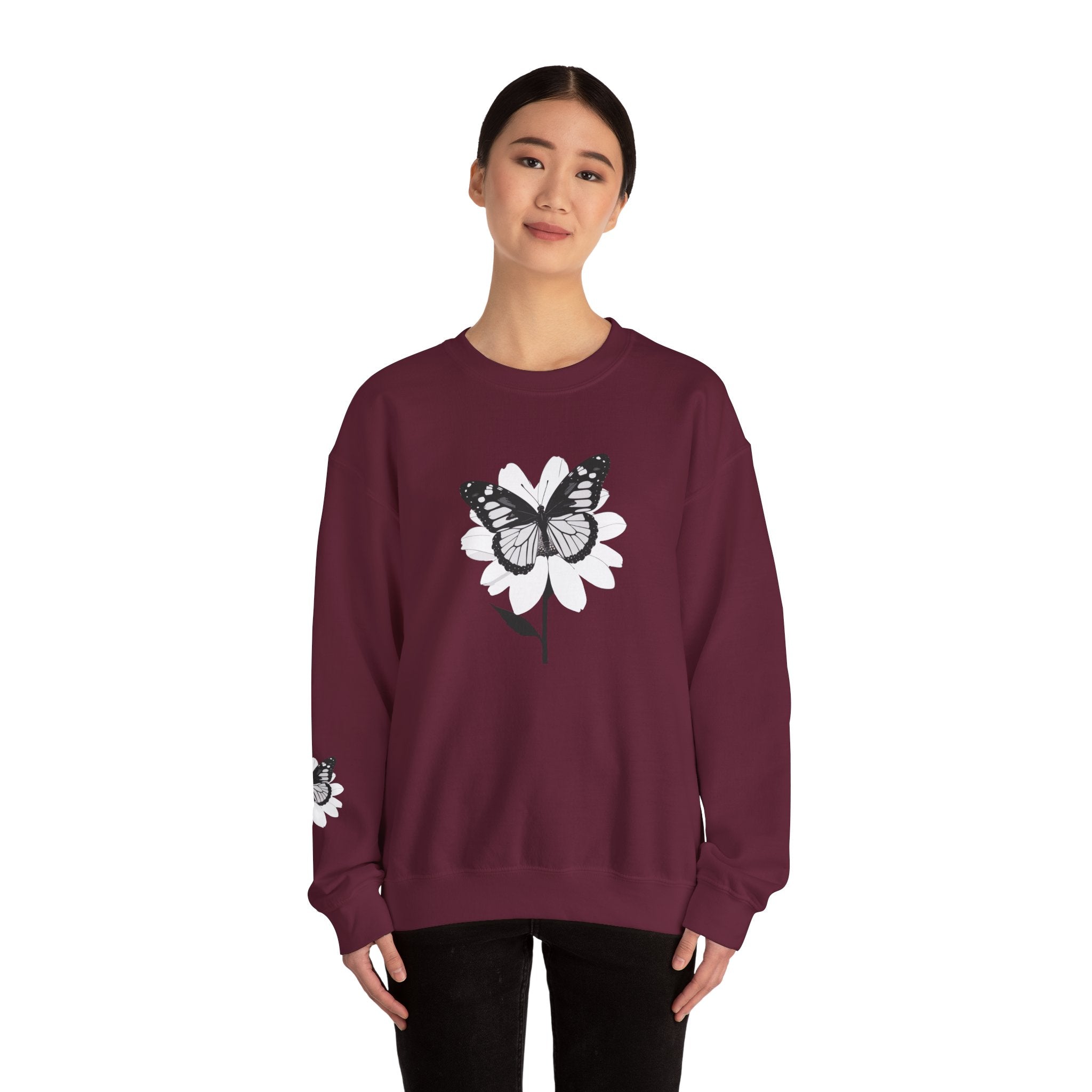 Butterfly Bloom Crewneck Sweatshirt Quiet Poise Edition