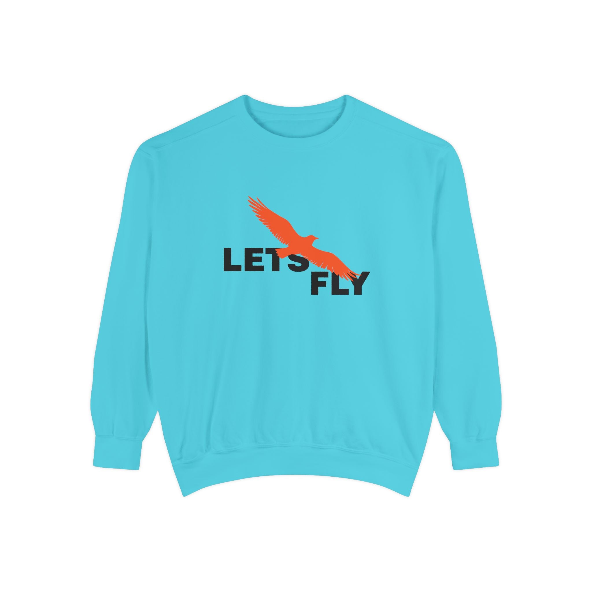 Let's Fly Sweatshirt, Graphic Bird Crewneck