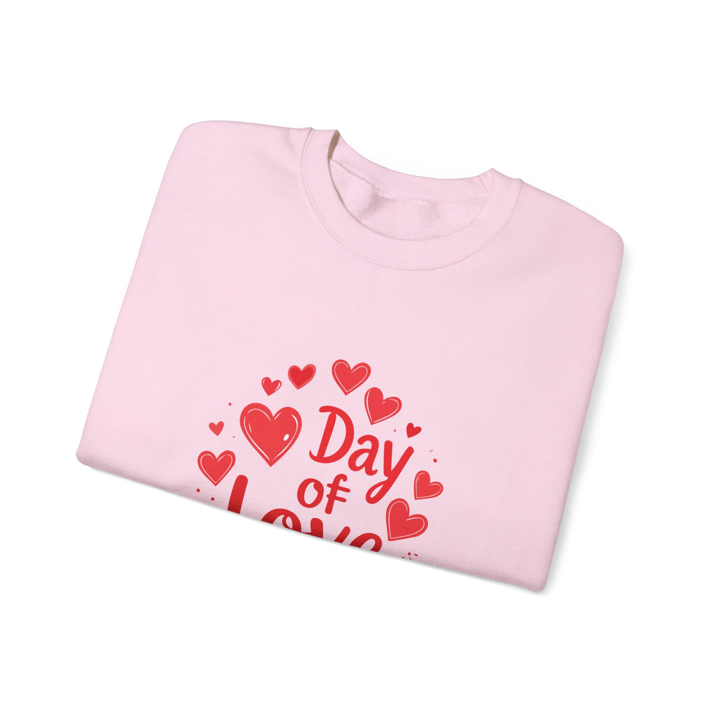 Quietly Cheerful The Day of Love Sentimental Hearts Crewneck