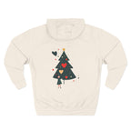 Christmas Tree Heart Hoodie – Cute Minimal Holiday Fleece Hoodie