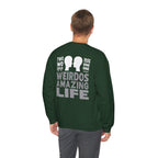 Crewneck Sweatshirt "Two Weirdos One Amazing Life" Couple Graphic