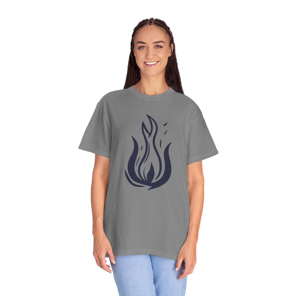 Flame Emblem T-Shirt Minimal Fire Graphic Tee