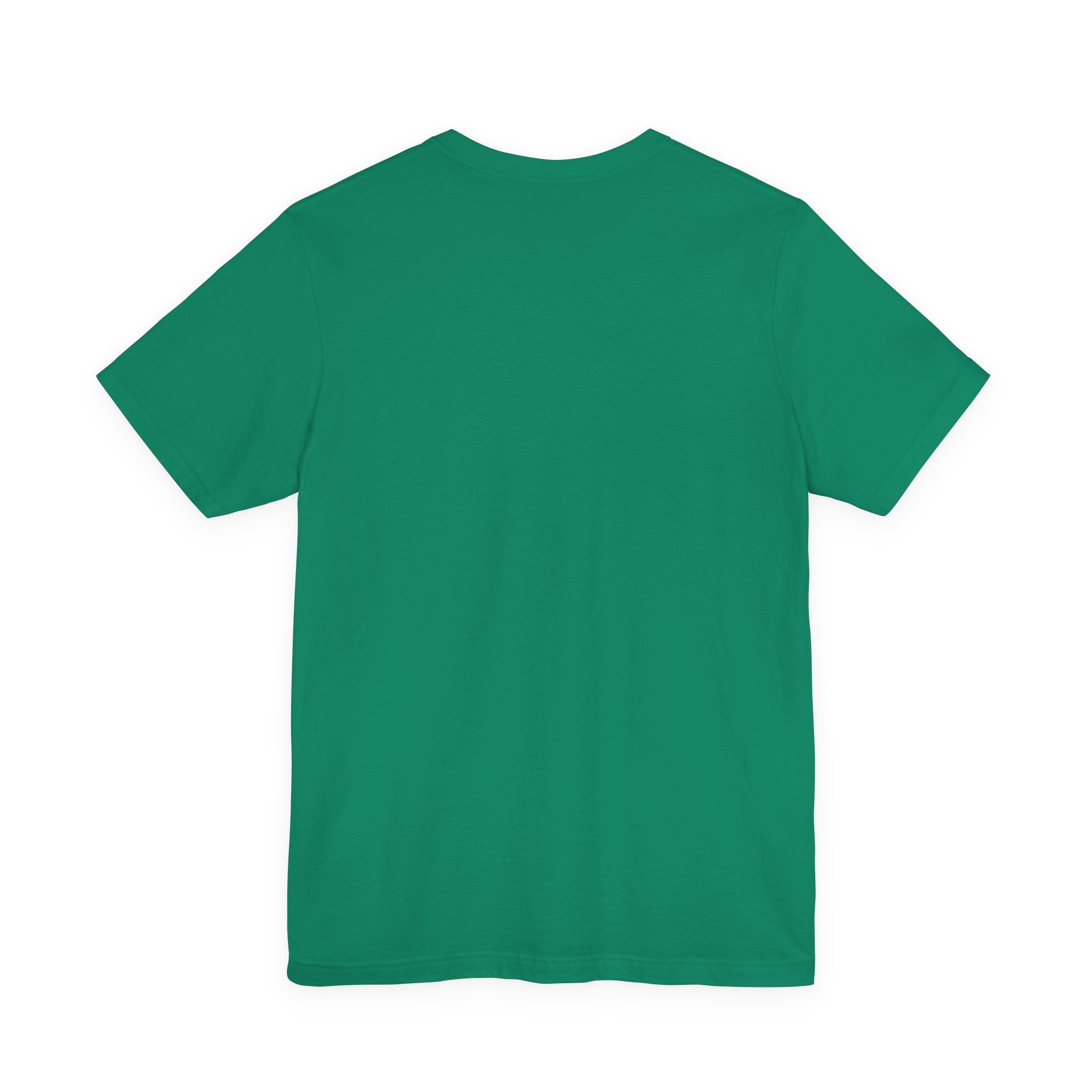 Green t-shirt on a white background