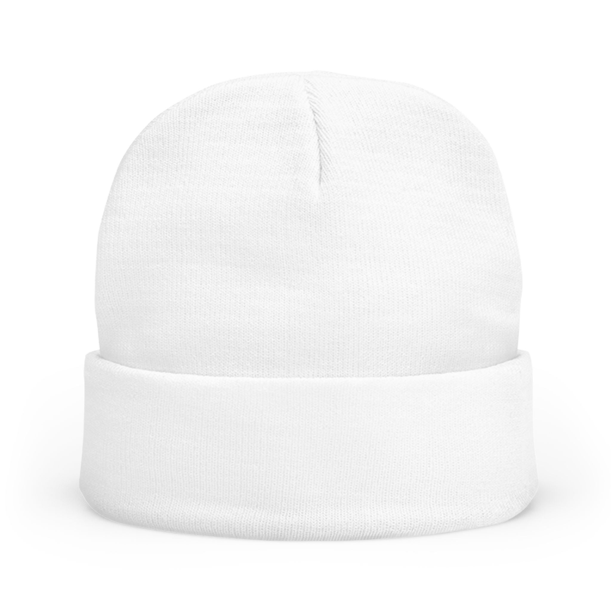 White beanie on a white background