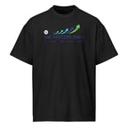 Black t-shirt with 'One Percent Daily' logo on a white background