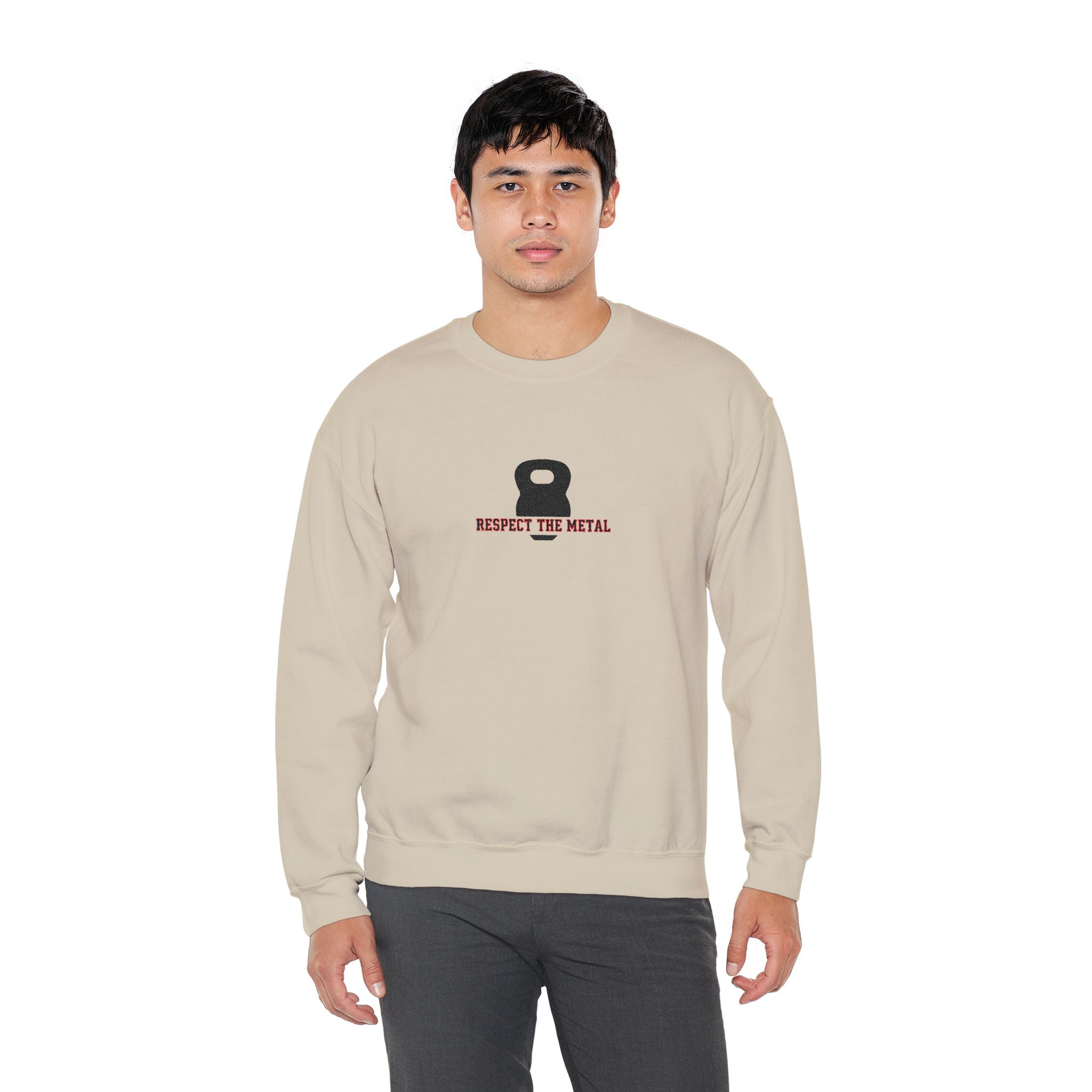 Respect The Metal Kettlebell Crewneck Sweatshirt