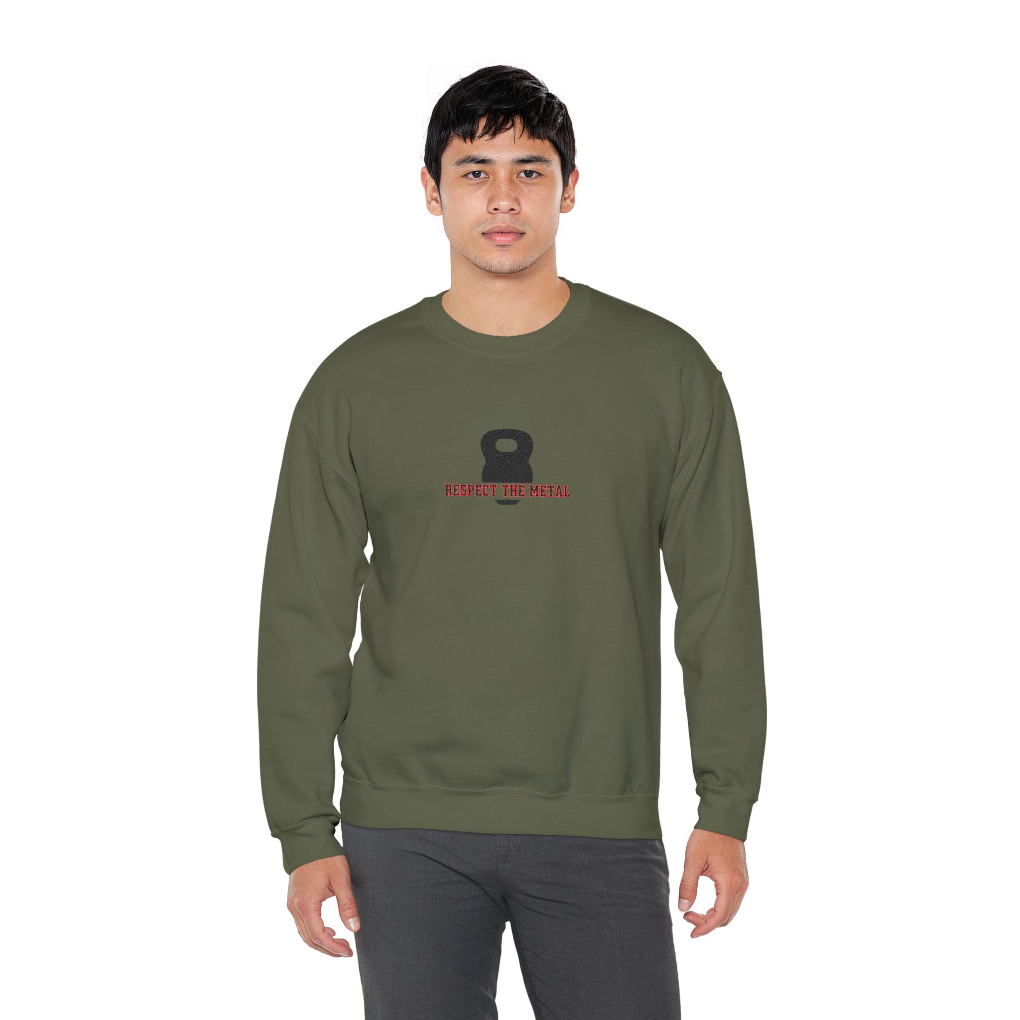 Respect The Metal Kettlebell Crewneck Sweatshirt