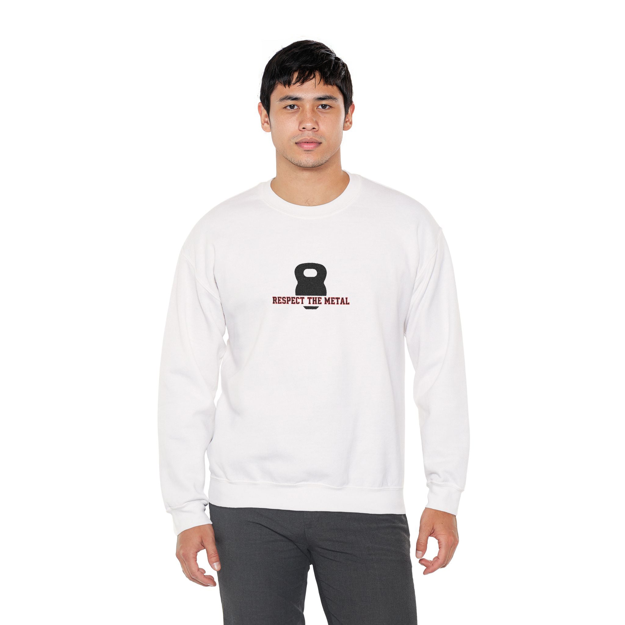 Respect The Metal Kettlebell Crewneck Sweatshirt