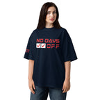 Person wearing a black t-shirt with 'NO DAYS OFF' text on a white background