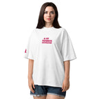 Embroidered My Favorite Notification Organic Oversized High Neck T-Shirt