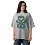 Unisex Organic Dragon Snake Oversized T-Shirt