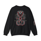 Dragon Ouroboros Crewneck Sweatshirt Gothic Snake Infinity Design
